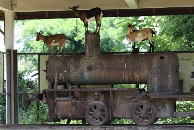 Old French Railroad Locomotive, Si Phan Don Laos