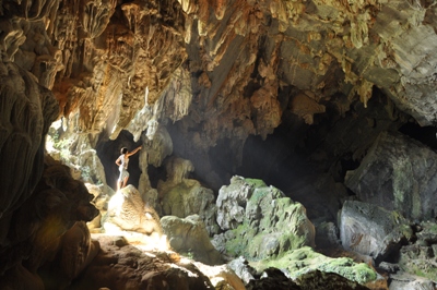 Tham Phu Khiaw Cave in Don Khong, Laos