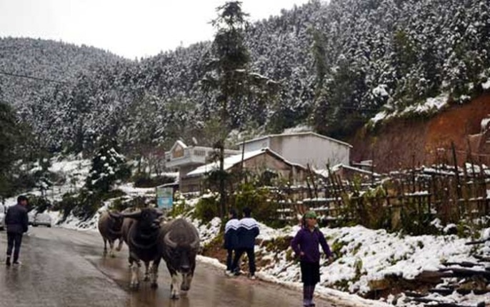 Ha Giang in snow